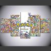 Pokemon - Gaming 5 Panel Canvas Art Wall Decor