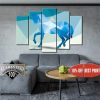 Poligonal Horse - Abstract Animal 5 Panel Canvas Art Wall Decor