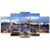 Prague 2 - Nature 5 Panel Canvas Art Wall Decor