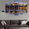 Prague Castle And Charles Bridge - Nature 5 Panel Canvas Art Wall Decor