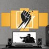 Rainbow Six Siege Minimalist Logo - Gaming 5 Panel Canvas Art Wall Decor