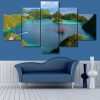 Raja Ampat Indonesia - Space 5 Panel Canvas Art Wall Decor