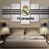 Real Madrid Football Soccer Team - Sport 5 Panel Canvas Art Wall Decor