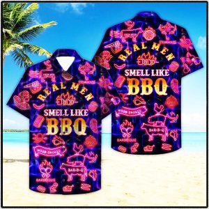 Real Men Smell Like Barbecue Bbq Hawaiian Shirt