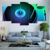 Record Player Turntable - Music 5 Panel Canvas Art Wall Decor