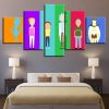 Rick And Morty 4 - Cartoon 5 Panel Canvas Art Wall Decor