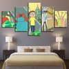 Rick And Morty: Peace Among Worlds - Cartoon 5 Panel Canvas Art Wall Decor