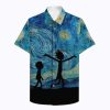 Rick And Morty Starry Night Van Gogh Hawaiian Shirt