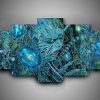 Rings Of Saturn 3 - Music 5 Panel Canvas Art Wall Decor
