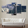 Rio De Janeiro’S Christ The Redeemer - Nature 5 Panel Canvas Art Wall Decor