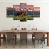 Rocky Mountain - Nature 5 Panel Canvas Art Wall Decor