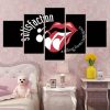 Rolling Stones Satisfaction - Music 5 Panel Canvas Art Wall Decor