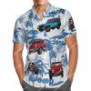 Sailboat Palm Jeep All Over Printed Hawaiian Shirt