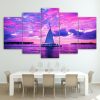 Sailing Seaview - Nature 5 Panel Canvas Art Wall Decor