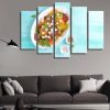 Salad - Kitchen 5 Panel Canvas Art Wall Decor
