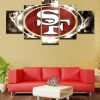 San Francisco 49Ers Sport - Sport 5 Panel Canvas Art Wall Decor
