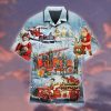 Santa Firefighter Hawaiian Shirt