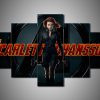 Scarlett Johansson - Famous Person 5 Panel Canvas Art Wall Decor
