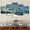 Sea In The Botlle 2 - Abstract 5 Panel Canvas Art Wall Decor