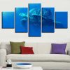 Sea Turtles 01 - Animal 5 Panel Canvas Art Wall Decor