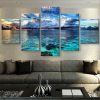 Seaview Cloud Sky - Nature 5 Panel Canvas Art Wall Decor