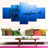Shark Cage Dive 01 - Animal 5 Panel Canvas Art Wall Decor