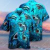 Sharks And Zombies All Over Printed Hawaiian Shirt