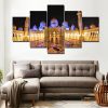 Sheikh Zayed Mosque 01 - Nature 5 Panel Canvas Art Wall Decor