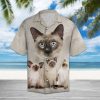 Siamese Great Hawaiian Shirt Summer Button Up