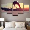 Skateboarder 8 - Sport 5 Panel Canvas Art Wall Decor