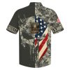 Skull American Flag Us Army Veteran  Hawaiian Shirt
