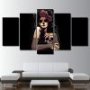 Skull Day Of The Dead Face - Abstract 5 Panel Canvas Art Wall Decor