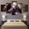Skull Face - Abstract 5 Panel Canvas Art Wall Decor