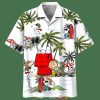 Snoopy And Charlie Brown Friends Summer Beach White Hawaiian Shirt