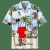 Snoopy And Charlie Brown Friends Summer Light Blue Hawaiian Shirt