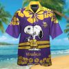 Snoopy Surfing Minnesota Vikings Hawaiian Shirt