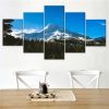Snow Mountain 02 - Nature 5 Panel Canvas Art Wall Decor