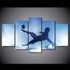 Soccer Bicycle Kick - Sport 5 Panel Canvas Art Wall Decor