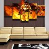 Some Heroes Carry Axes - Career 5 Panel Canvas Art Wall Decor