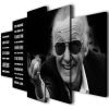 Stan Lee - Famousperson 5 Panel Canvas Art Wall Decor