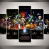 Star Hexalogy Painting - Movie 5 Panel Canvas Art Wall Decor