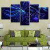 Starry Sky Night View - Space 5 Panel Canvas Art Wall Decor