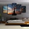Statue Of Liberty - Nature 5 Panel Canvas Art Wall Decor