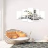 Stone Buddha 2 - Religion 5 Panel Canvas Art Wall Decor
