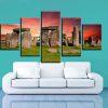 Stone Sunset Scenery - Nature 5 Panel Canvas Art Wall Decor