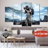 Stormtrooper 9 - Movie 5 Panel Canvas Art Wall Decor
