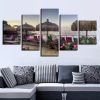 Sun Chair And Flower - Nature 5 Panel Canvas Art Wall Decor