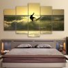 Surfer Surfing - Sport 5 Panel Canvas Art Wall Decor