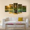 Sweet Trees - Nature 5 Panel Canvas Art Wall Decor