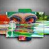 Swimming 3 - Sport 5 Panel Canvas Art Wall Decor